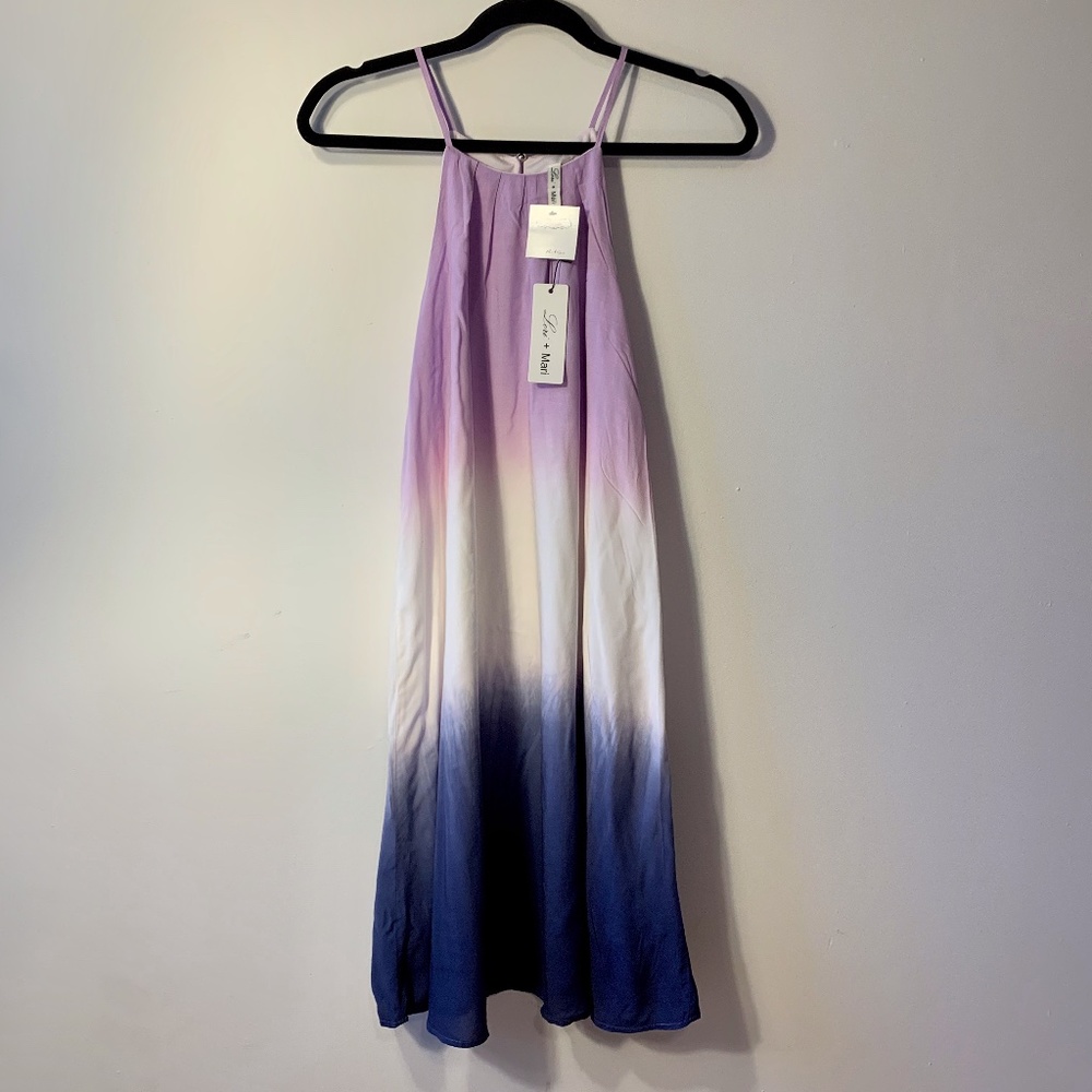 NWT. Purple Ombre Dress (M)